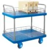 Proplaz Super Silent Two Tier Trolley With Wire Surround