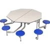 Octagonal Graduate 8 Seat Folding Dining Units