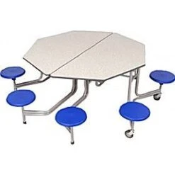 Octagonal Graduate 8 Seat Folding Dining Units