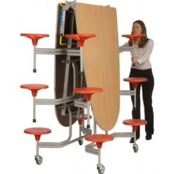 Oval Communicator 12 Seat Folding Dining Units