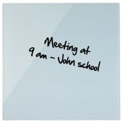 Bi-Office Glass Memo Tile Board