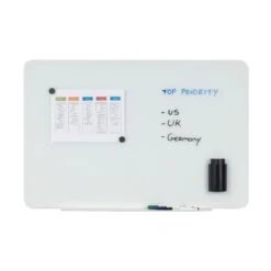 Bi-Office Magnetic Glass Whiteboard