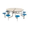 8 Seat Octagonal Mobile Folding Table