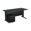 Next Day Karbon K5 IT Desks With Metal Low Mobile Pedestal