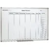 Weekly Planner Marked Magnetic Whiteboard