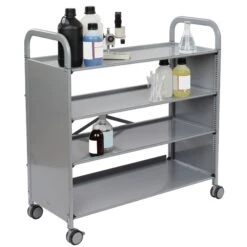 Gratnells Callero Plus 4 Shelf Flat Trolley