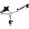 NEXT DAY Karbon S2 White Dual Monitor Arms