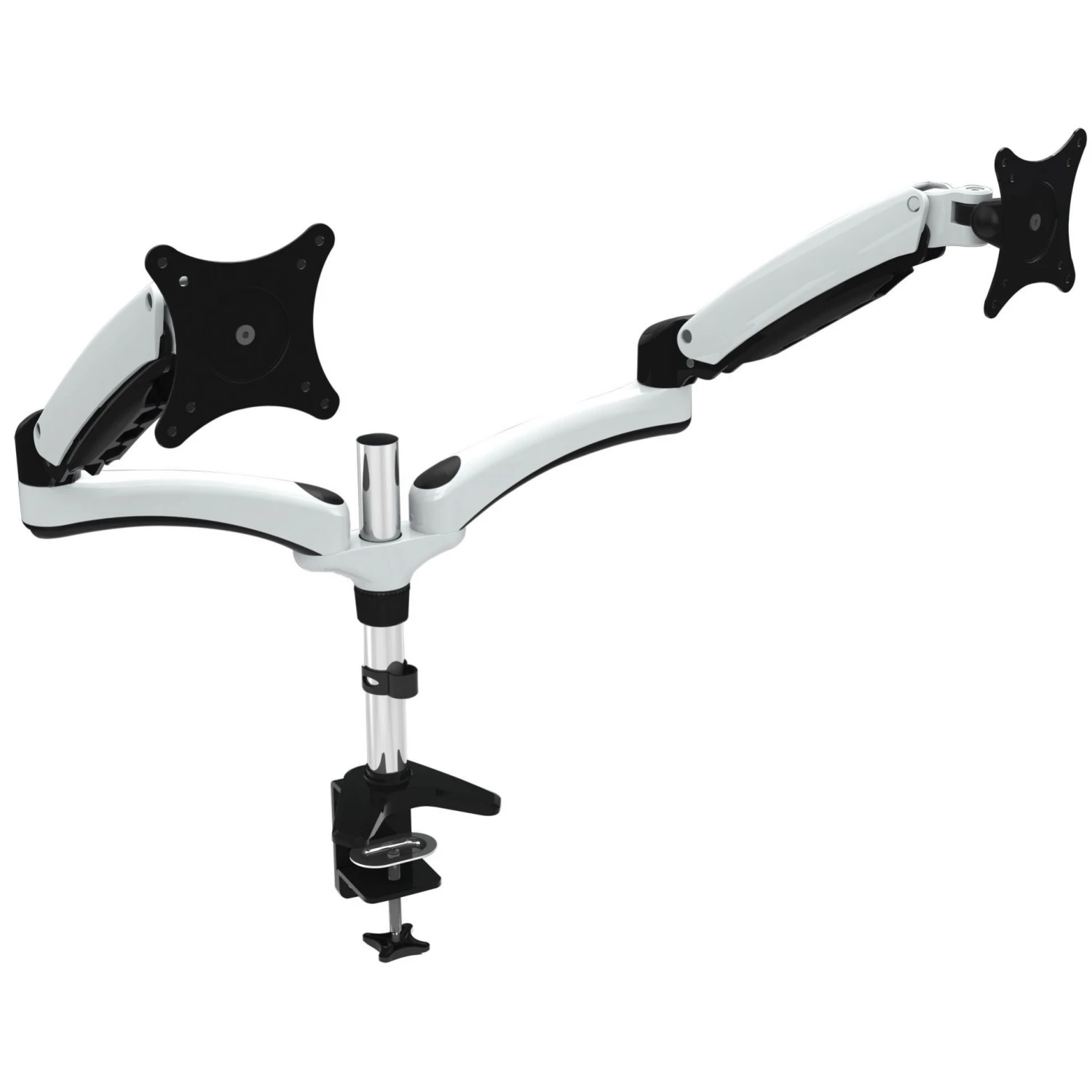 NEXT DAY Karbon S2 White Dual Monitor Arms 1 NEXT DAY Karbon S2 White Dual Monitor Arms