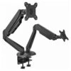 NEXT DAY Karbon G2 Black Dual Monitor Arms