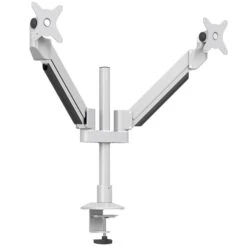 NEXT DAY Karbon D2 Silver Dual Monitor Arms