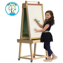 Little Acorns Solid Wood Play 'N' Learn Whiteboard / Chalkboards