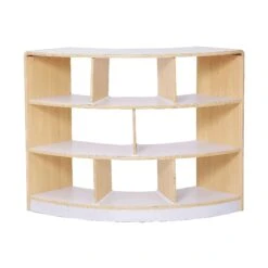 Alps Open Back 3 Shelf Curved Classroom Bookcase