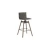 Dark Wood Spin Bar Stool