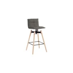 Light Wood Spin Bar Stool