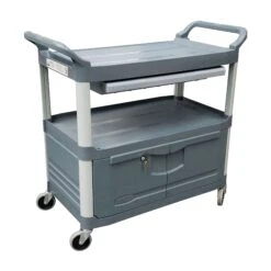 Rubbermaid X-tra Utility Trolley With Drawer And Cupboard