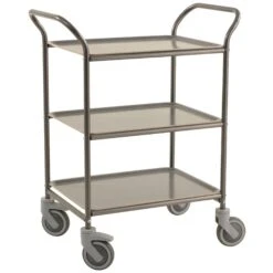 Konga 3 Tier Service Trolley With Removable Non-Slip Surface Trays