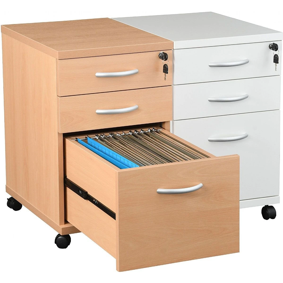 Karbon Tall Under Desk Mobile Pedestals 1 Karbon Tall Under Desk Mobile Pedestals