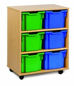 6 Tray Extra Deep Mobile Storage