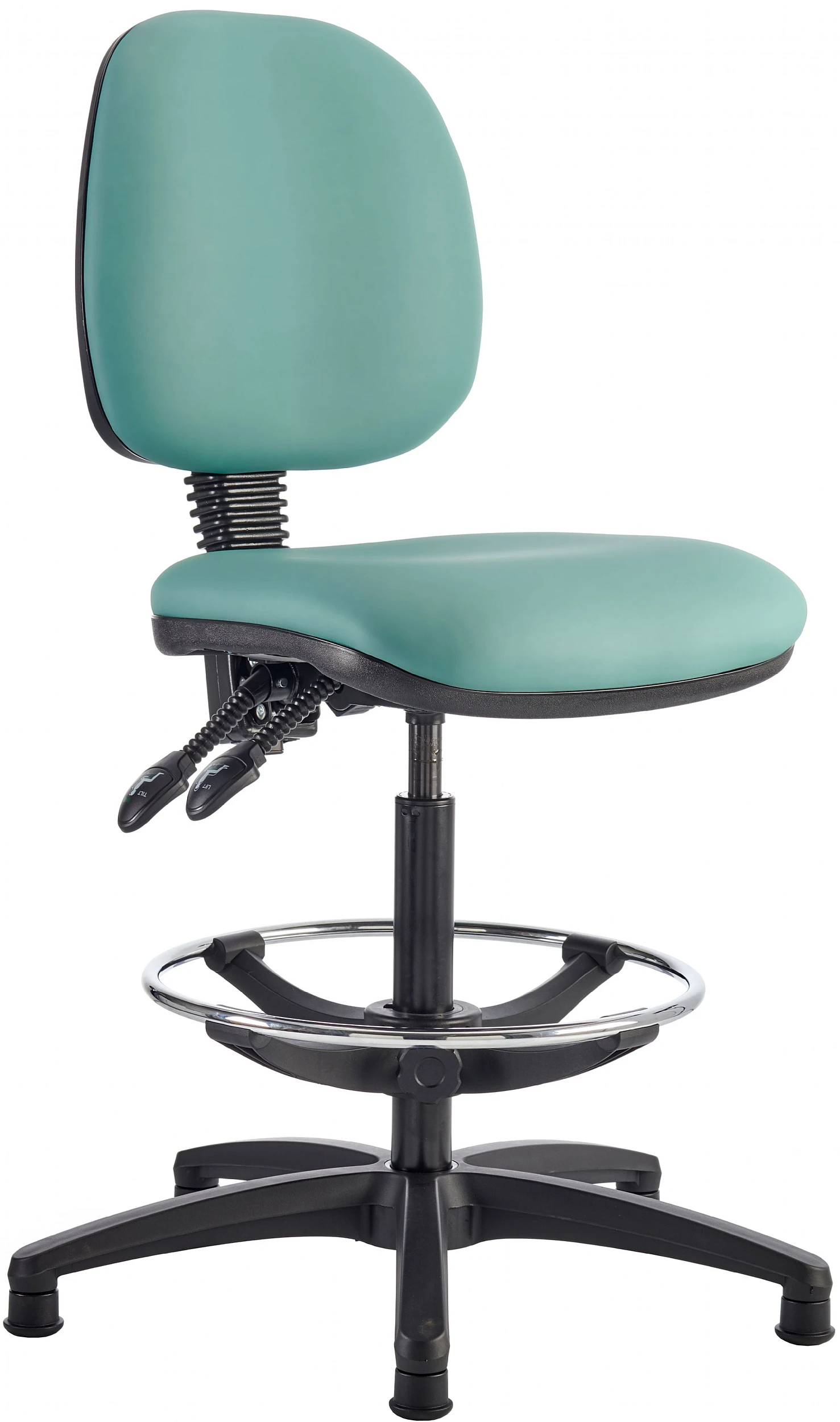 Kirby Medium Back Draughtsman Chair Lexaire Vinyl 1 Kirby Medium Back Draughtsman Chair Lexaire Vinyl