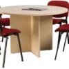Braemar Pro Bundle Deal - Round Meeting Table With 4 Chairs