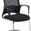 Raven Mesh Cantilever Visitor Chair