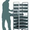 8 Tier Euro Container Trolley To Suit Up To 120mm High Containers