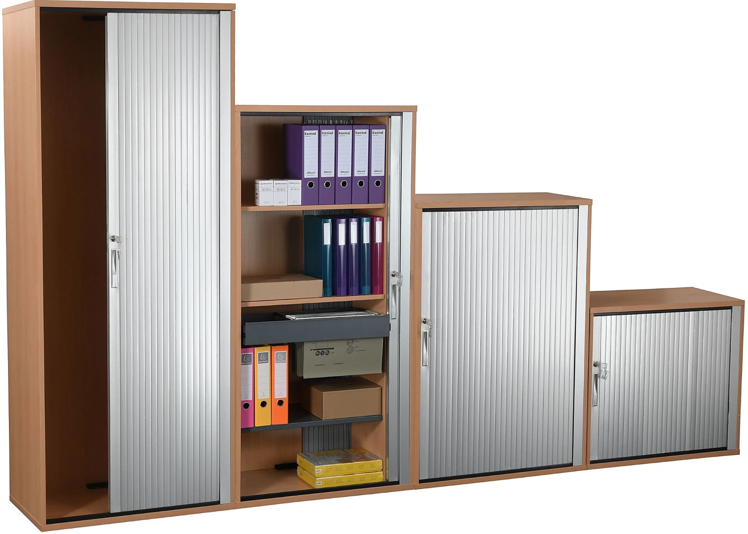 Karbon Tambour Door Wooden Office Cupboards 1 Karbon Tambour Door Wooden Office Cupboards