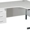 Karbon K3 Ergonomic Deluxe Cantilever Desk With Fixed Pedestal