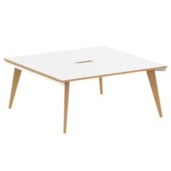 Bianco 2 Person Back To Back Rectangular Bench Desk