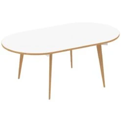 Bianco Oval Boardroom Table