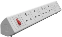 Desktop Power Module With 4 Power Sockets With 1 USB A And 1 USB C Fast Charge Sockets