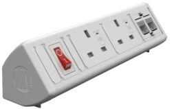 Desktop Power Module With 2 Power Sockets And 2 CAT6 Data Sockets