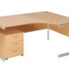 NEXT DAY Commerce II Ergonomic Desks With Mobile Pedestal