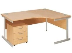 NEXT DAY Commerce II Ergonomic Desks With Mobile Pedestal