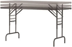 Express Fuse Height Adjustable Poly Rectangular Folding Table