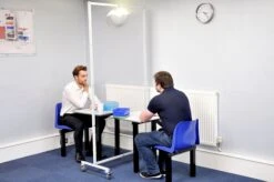 Fast Food Canteen Seating Unit For 1 Person