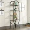 Chania Home Office Oval Bookcase