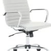 Chase White Bonded Leather Office Chair