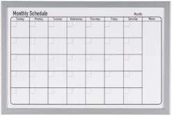 Bi-Office Magnetic Monthly Planner Drywipe Board