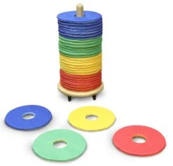 32 Rainbow Circular Cushions With Donut Trolley