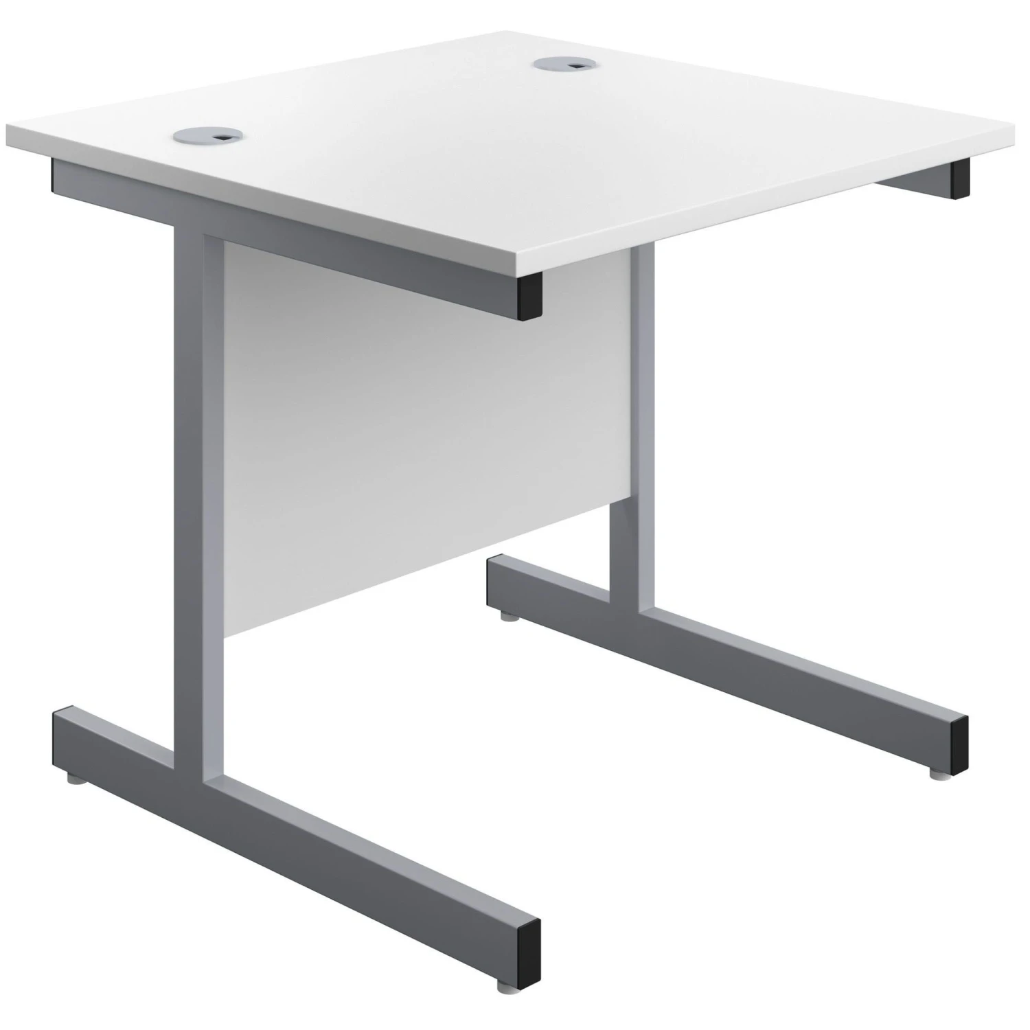 Commerce II White Rectangular Office Desks 1 Commerce II White Rectangular Office Desks