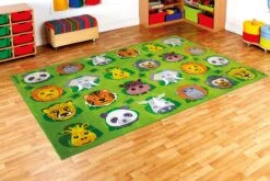 Zoo Conservation Rectangular Placement Carpet