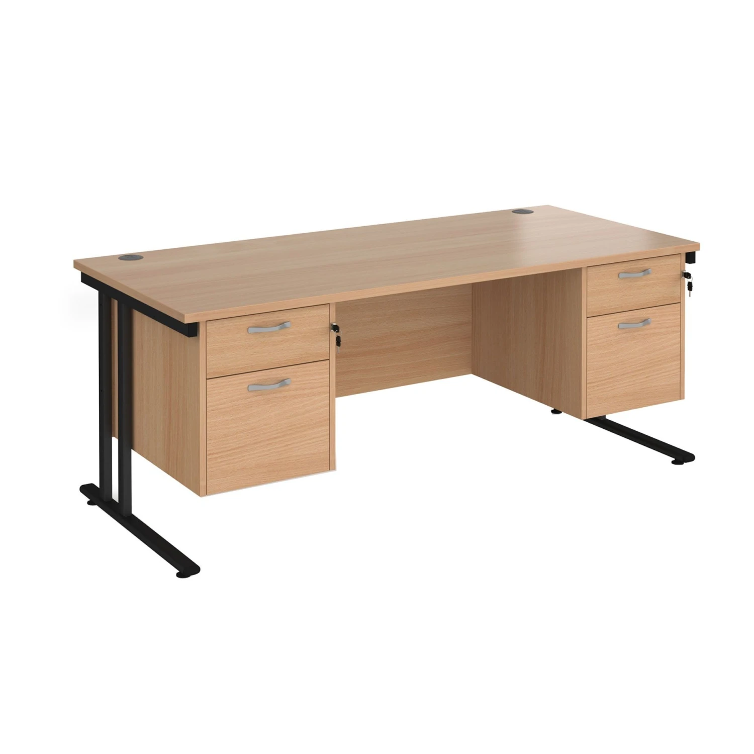 NEXT DAY Stellar Rectangular Desks With Double Fixed Pedestal 1 NEXT DAY Stellar Rectangular Desks With Double Fixed Pedestal